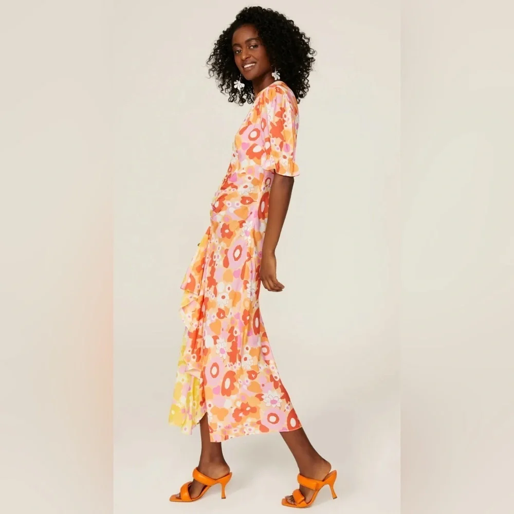 Rixo Ariel Ruffle Maxi Dress, Size XXS (2) - Picture 2 of 16